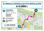 Informacja dotycząca utrudnień w ruchu podczas XI Inwazji Morsujących Mikołajów