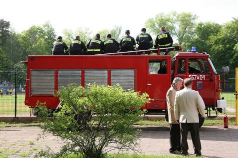 Strażacy na meczu świnoujskiej pierwszoligowej Floty