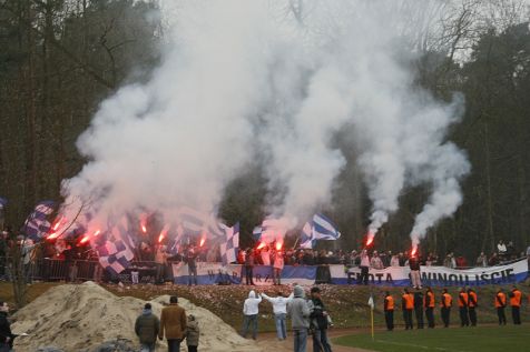 Zadyma na stadionie świnoujskiej FLOTY