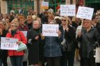 Czarny protest w Świnoujściu z niebywałą frekwencją